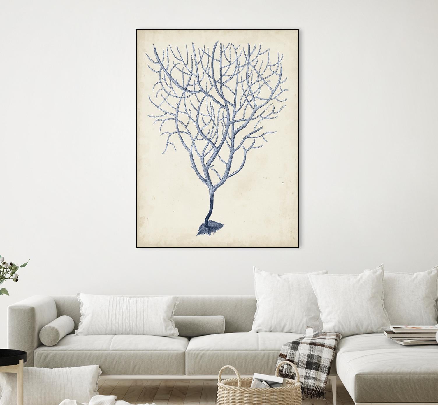 Indigo Coral III by Vision Studio on GIANT ART - blue tropical