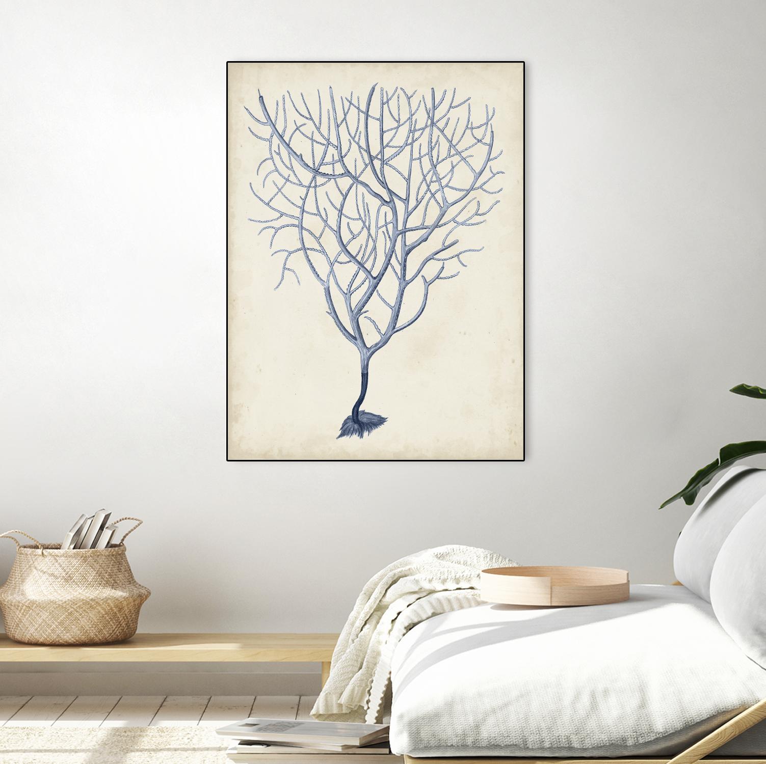 Indigo Coral III by Vision Studio on GIANT ART - blue tropical