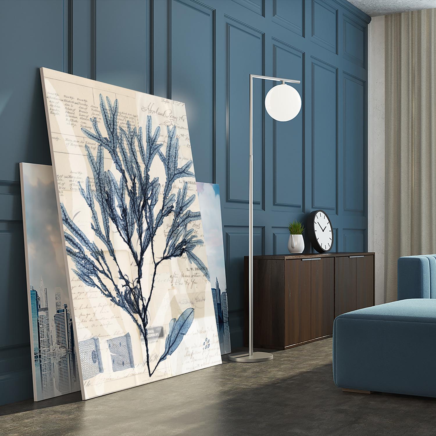 Seaweed Arrangement I by Vision Studio on GIANT ART - blue tropical