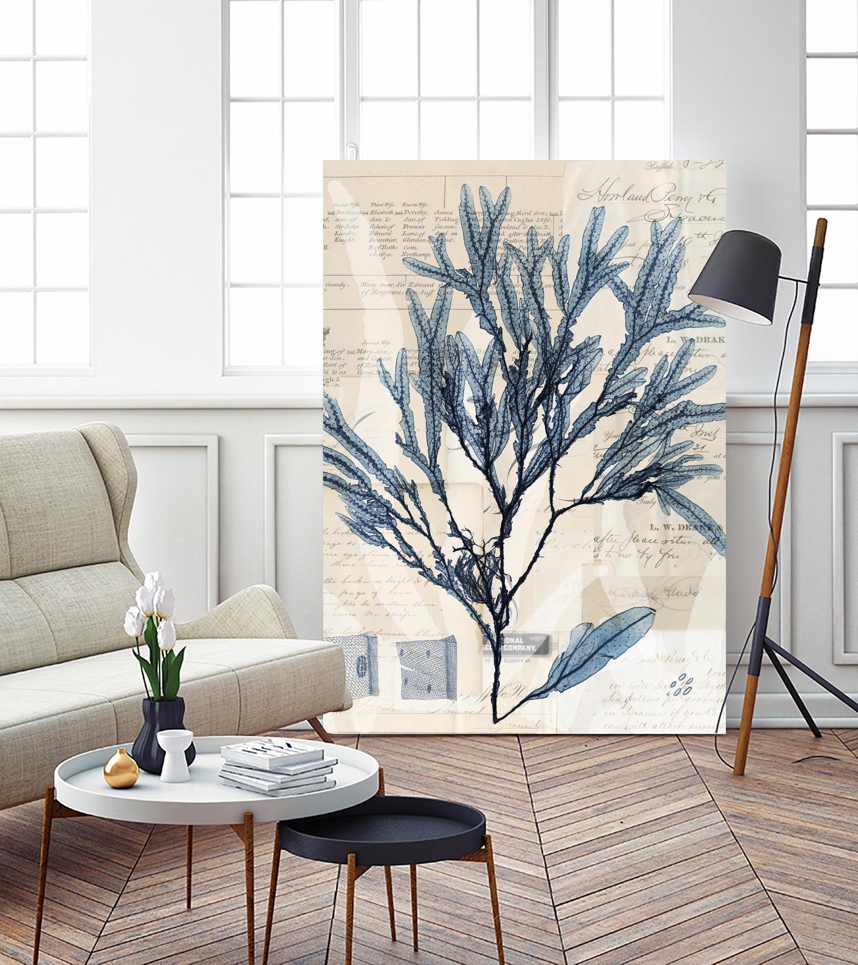 Seaweed Arrangement I by Vision Studio on GIANT ART - blue tropical