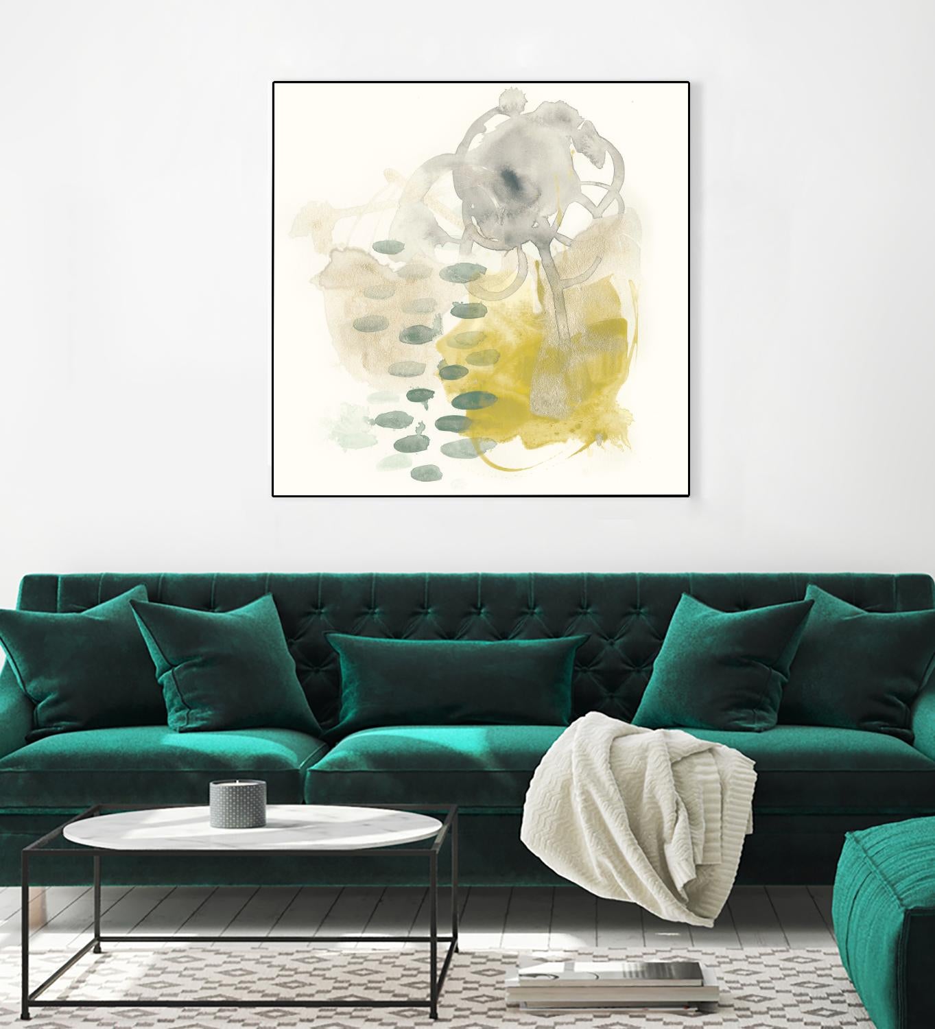 Apex Formula III by June Erica Vess on GIANT ART - yellow abstract