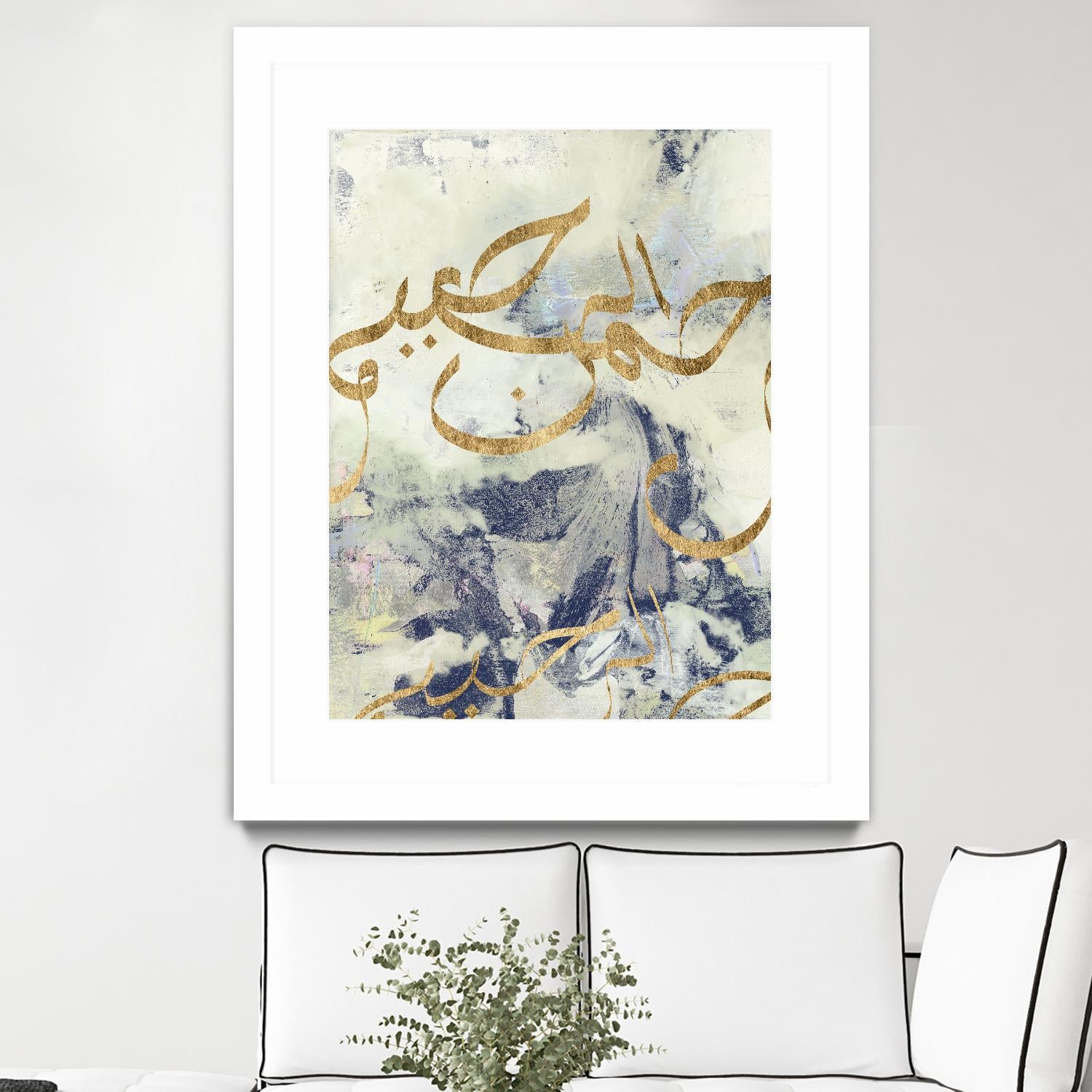 Arabic Encaustic I by Jennifer Goldberger on GIANT ART - abstract