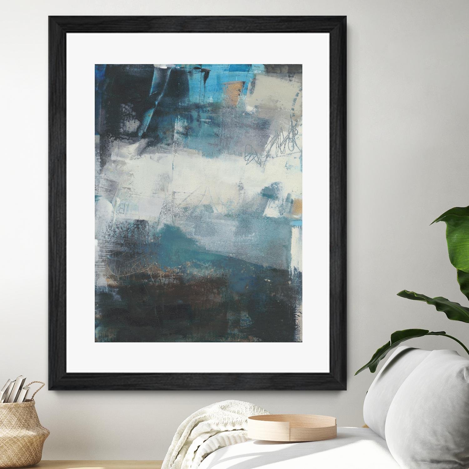 Umbra II by Sue Jachimiec on GIANT ART - blue abstract