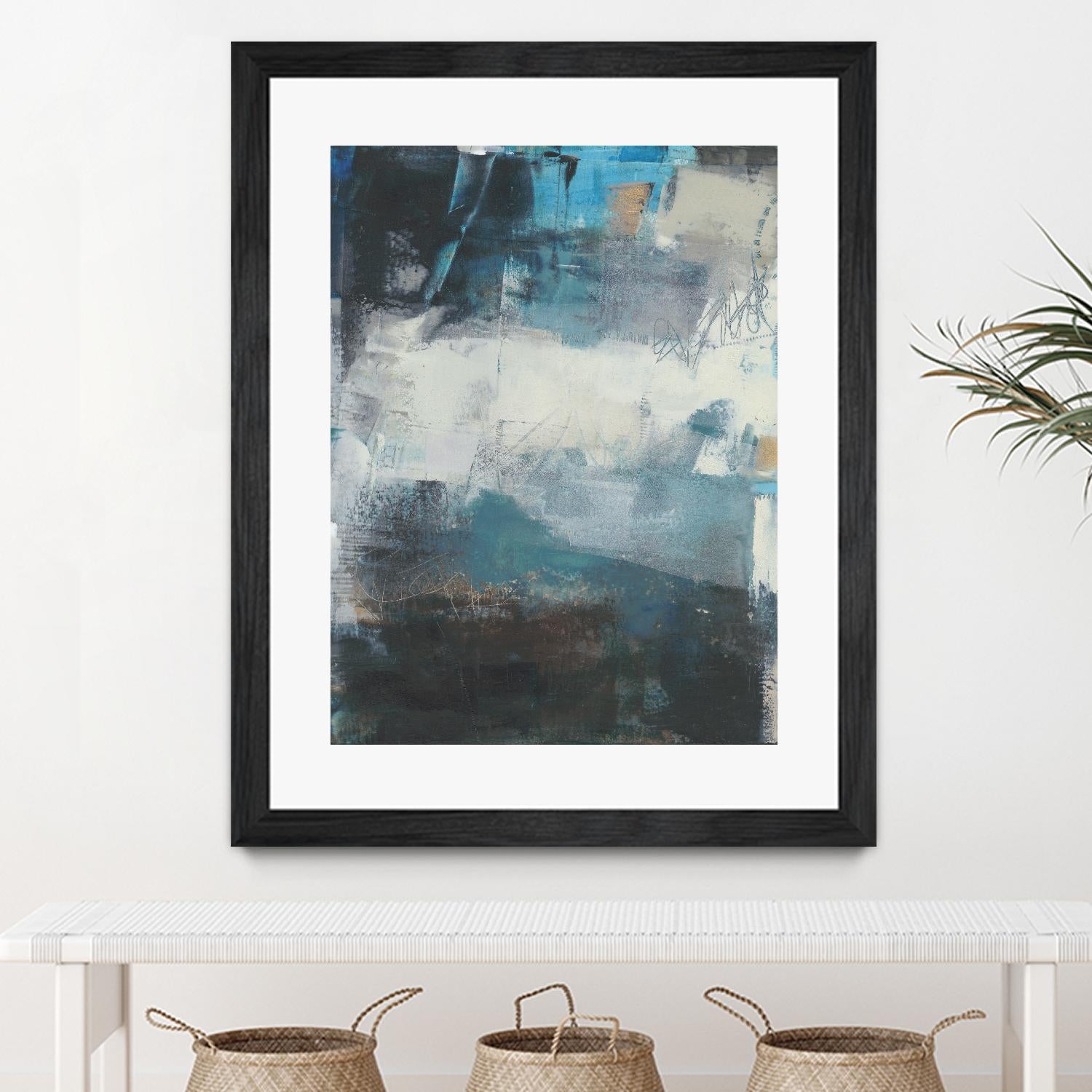 Umbra II by Sue Jachimiec on GIANT ART - blue abstract