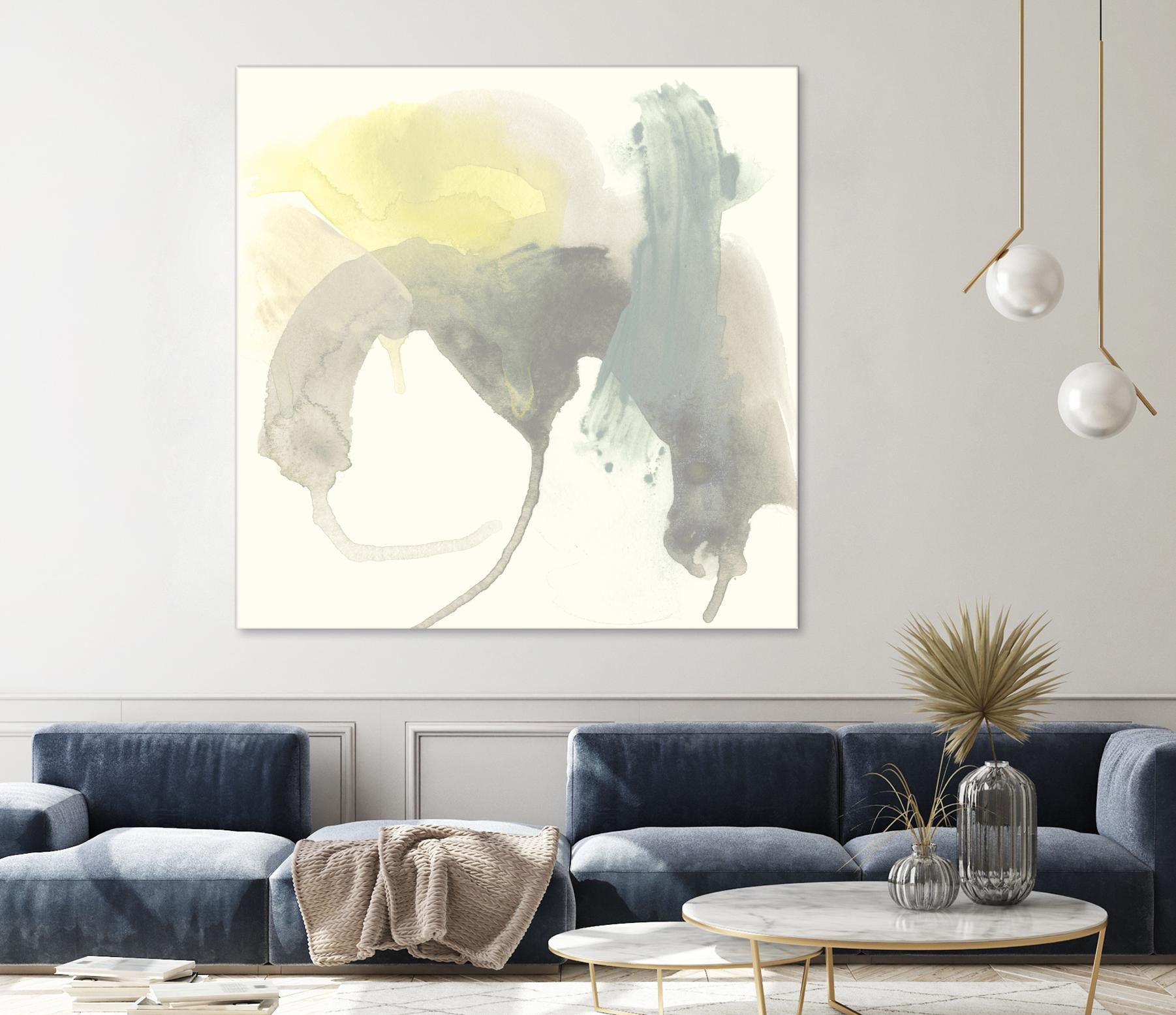 Lunar Sunrise III by June Erica Vess on GIANT ART - yellow abstract