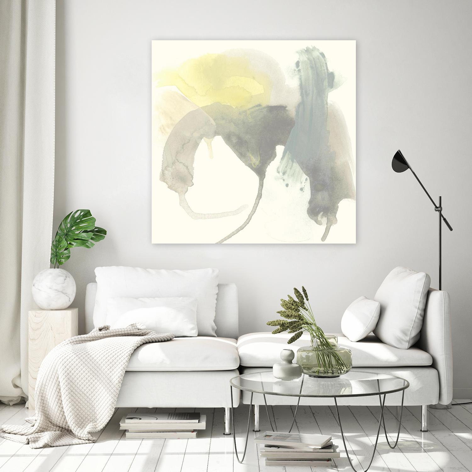 Lunar Sunrise III by June Erica Vess on GIANT ART - yellow abstract