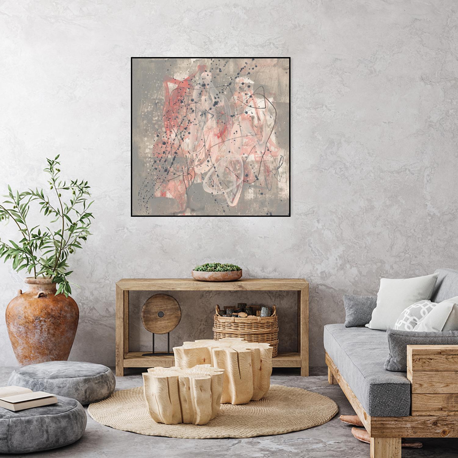 Blush Kinesis I by Jennifer Goldberger on GIANT ART - pink abstract