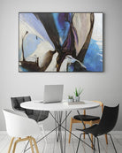 Motivos by Gabriela Villarreal on GIANT ART - blue abstract