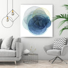 Evolving Planets I by Grace Popp on GIANT ART - blue abstract