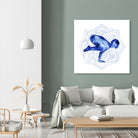 Yoga Flow IV by Grace Popp on GIANT ART - blue leisure