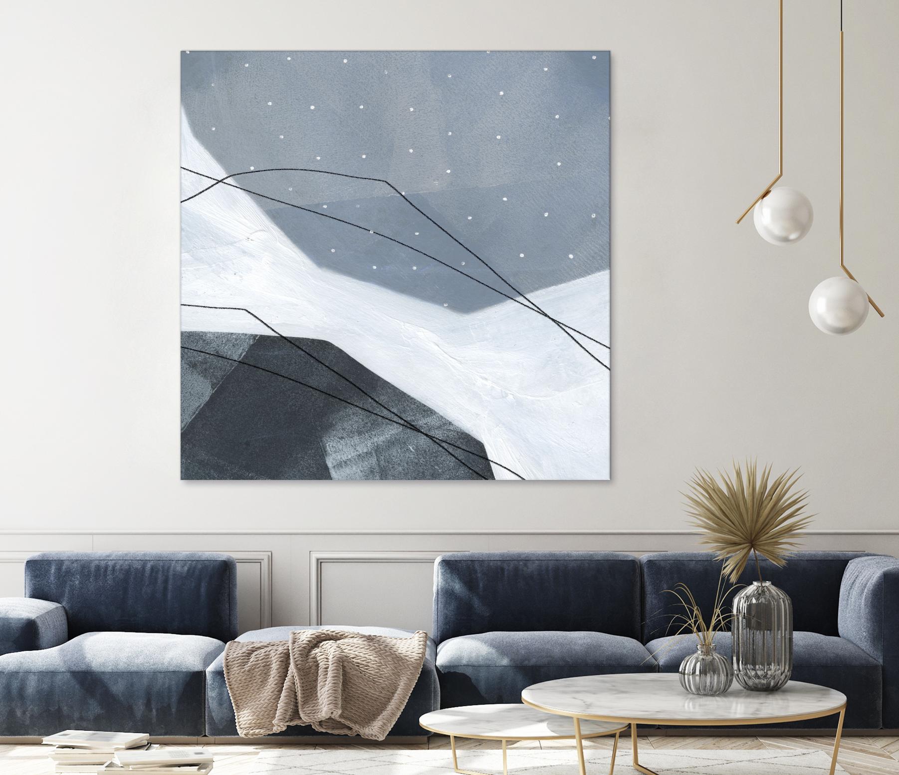 Adjacent Abstraction IV by Emma Scarvey on GIANT ART - blue abstract