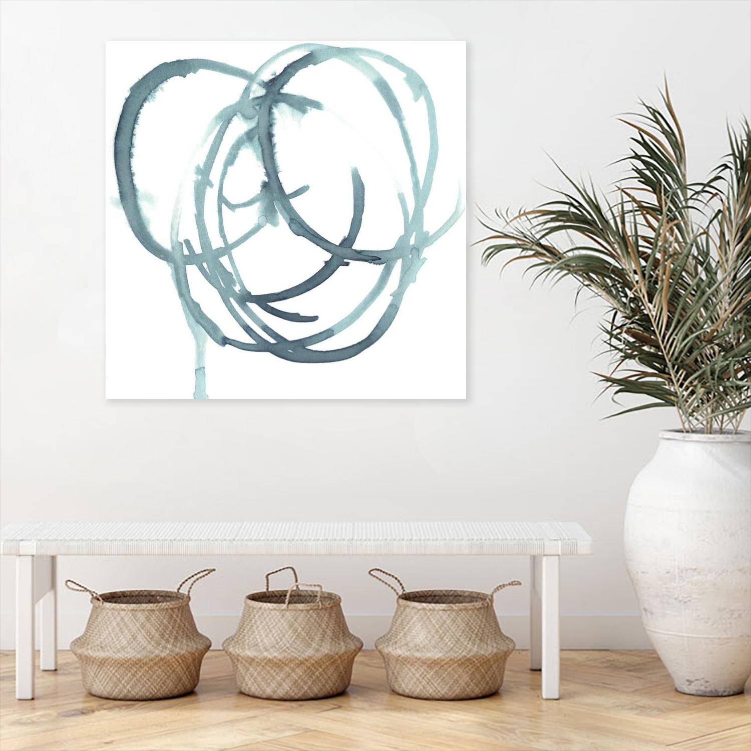 Dizzy I by Jennifer Paxton Parker on GIANT ART - green abstract