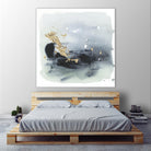 Cerulean & Gold II by Victoria Borges on GIANT ART - abstract