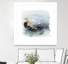 Cerulean & Gold II by Victoria Borges on GIANT ART - abstract
