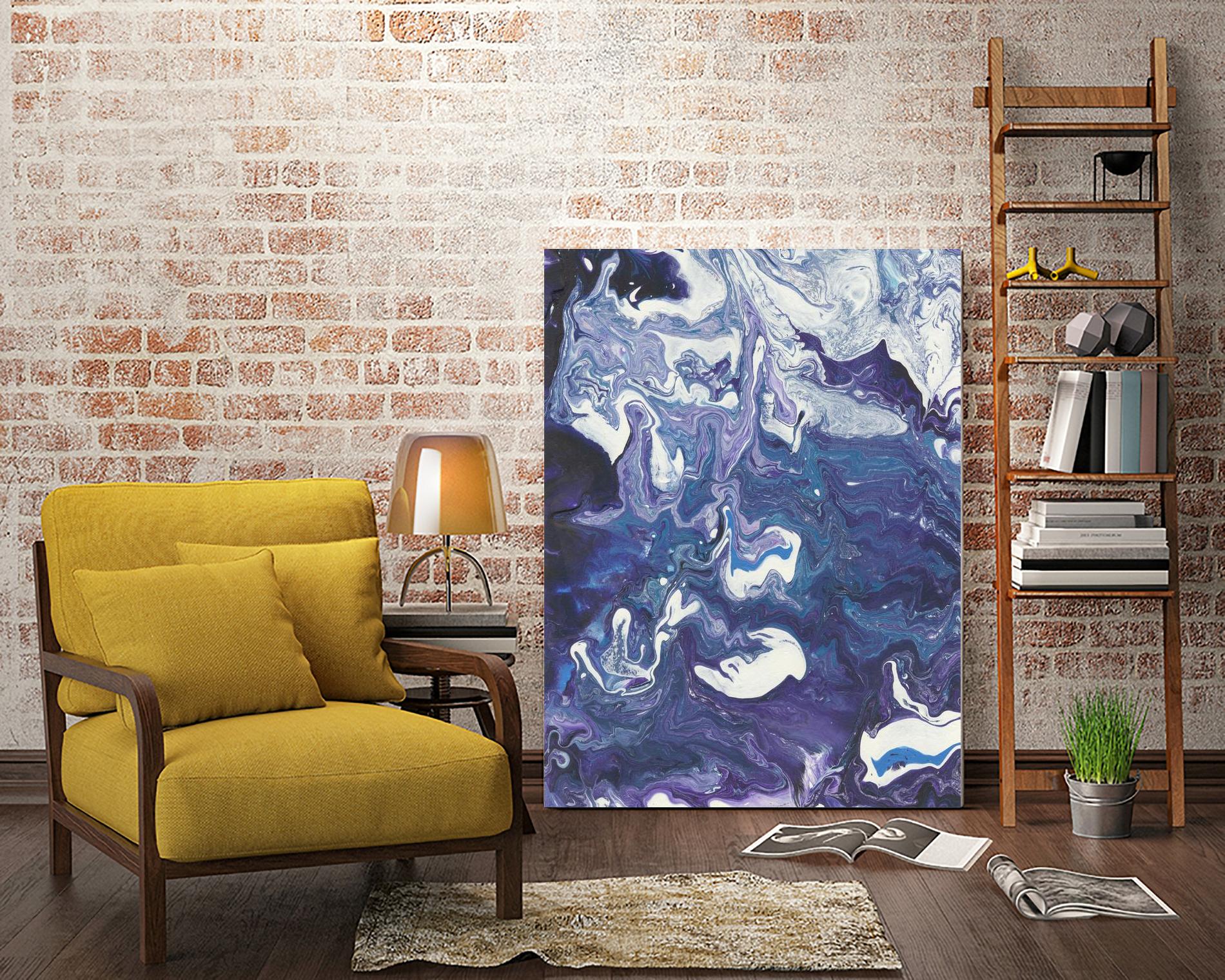 Meandering Mulberry I by Regina Moore on GIANT ART - pink abstract