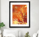 Nomadic Blaze III by Regina Moore on GIANT ART - orange abstract