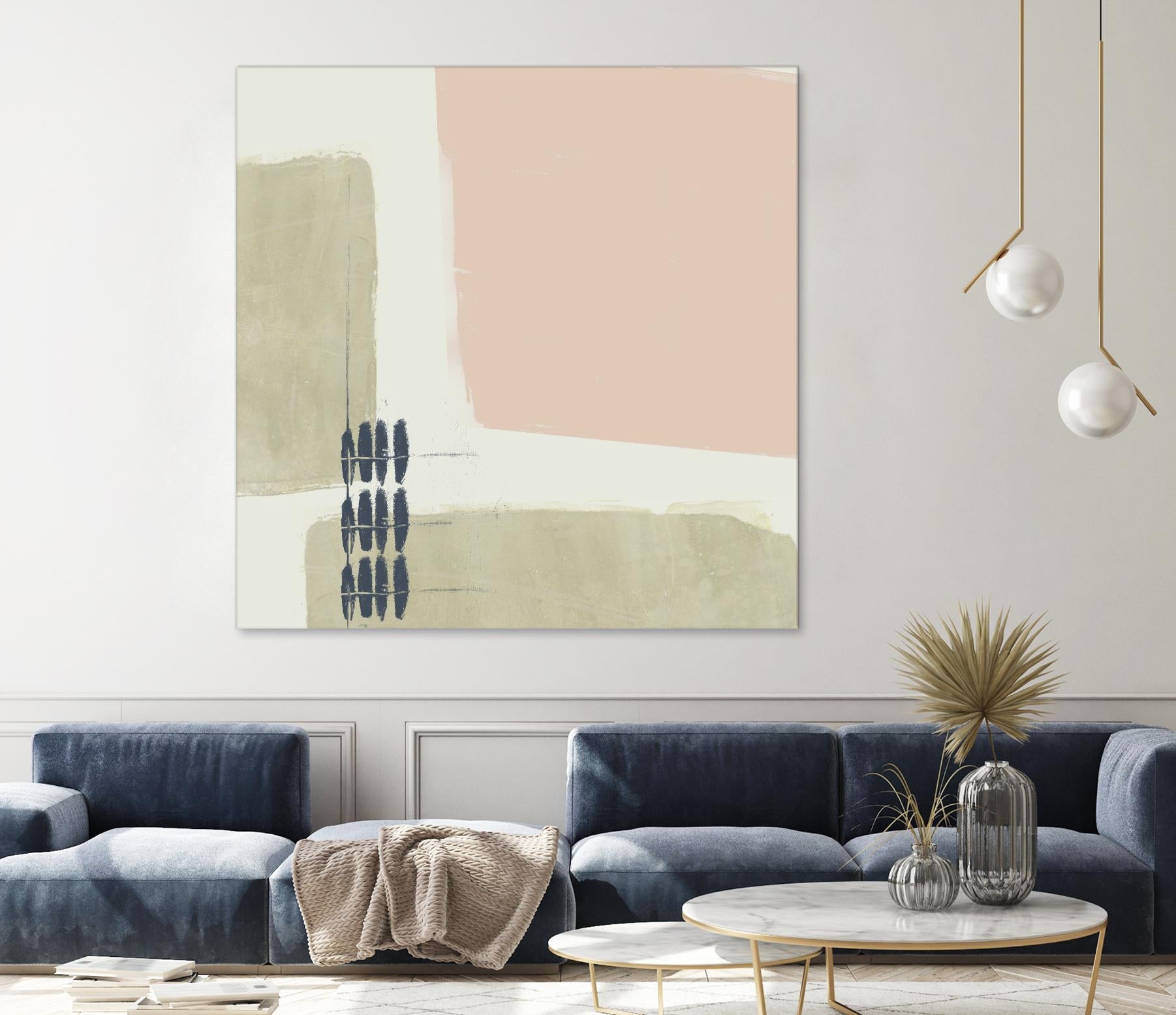 Monotype Abstraction I by Jennifer Goldberger on GIANT ART - pink abstract