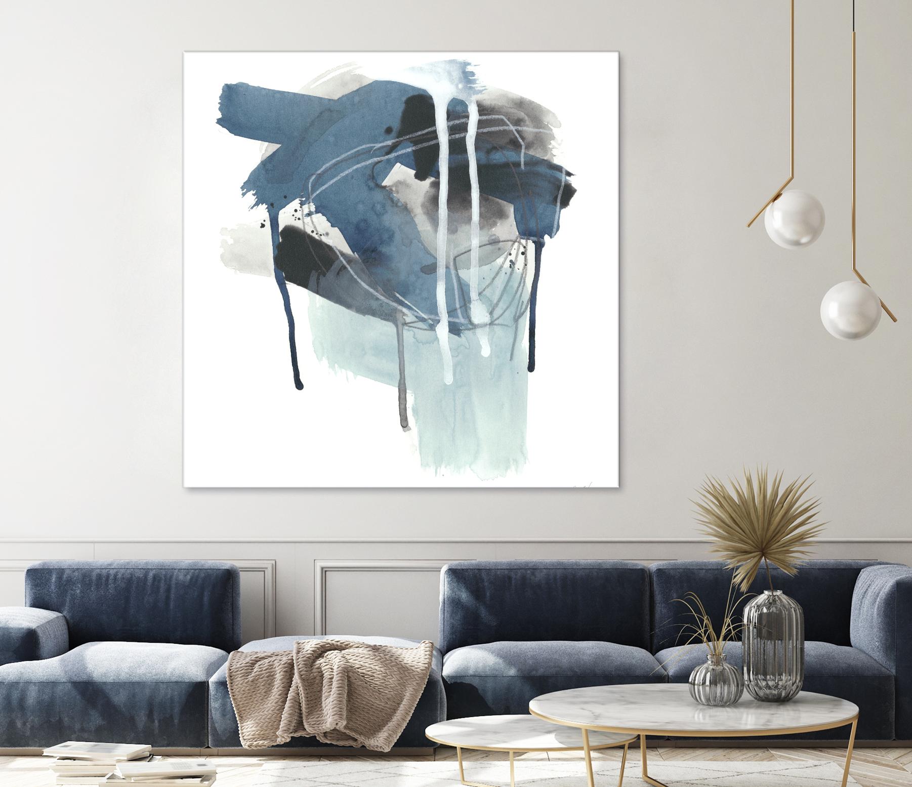 Incidental Indigo III by June Erica Vess on GIANT ART - blue abstract