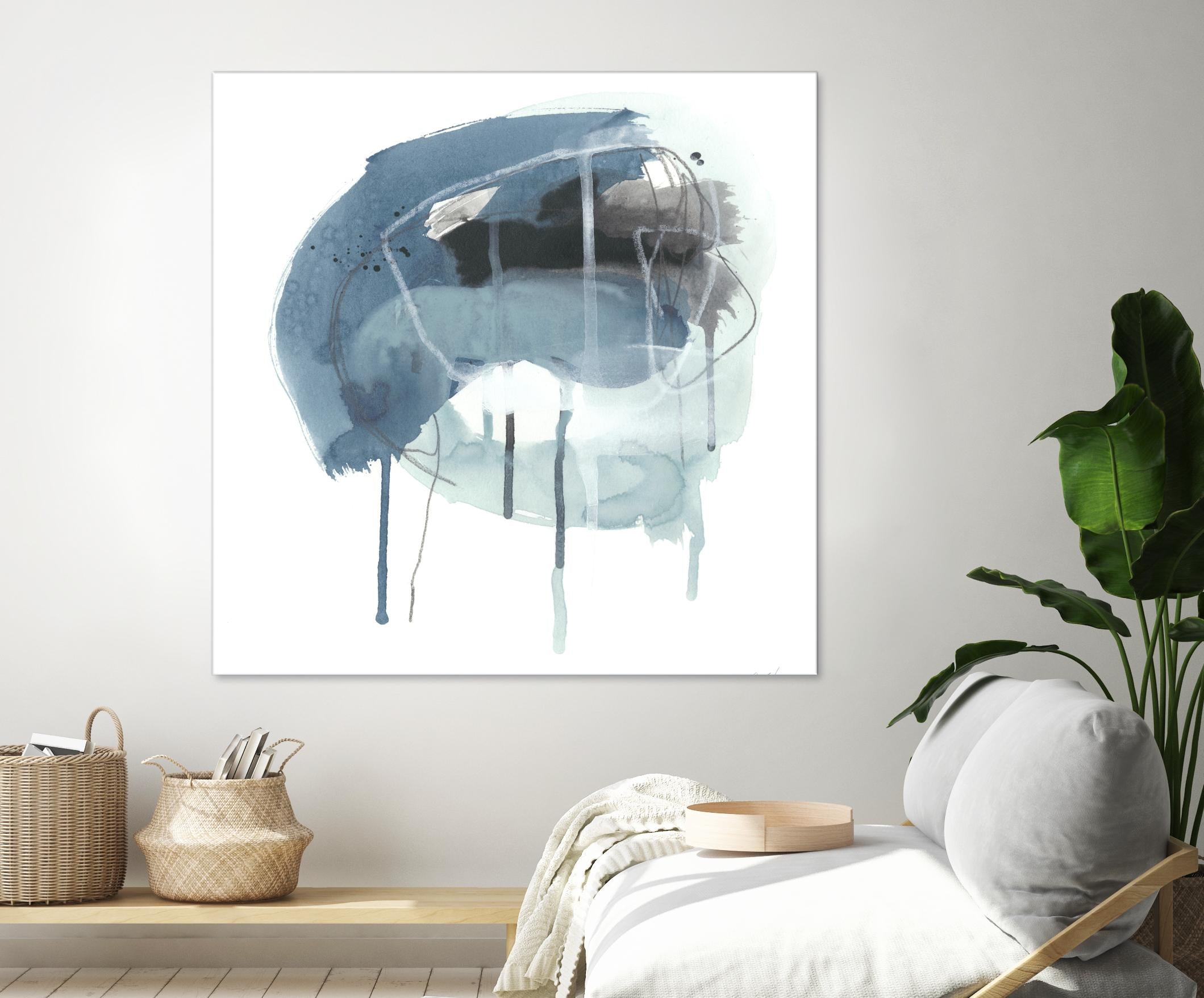 Incidental Indigo IV by June Erica Vess on GIANT ART - blue abstract