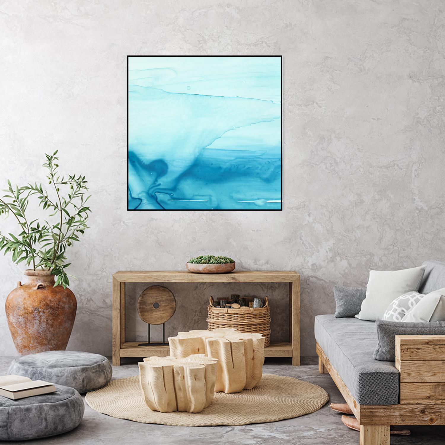 Making Waves I by Ethan Harper on GIANT ART - blue abstract