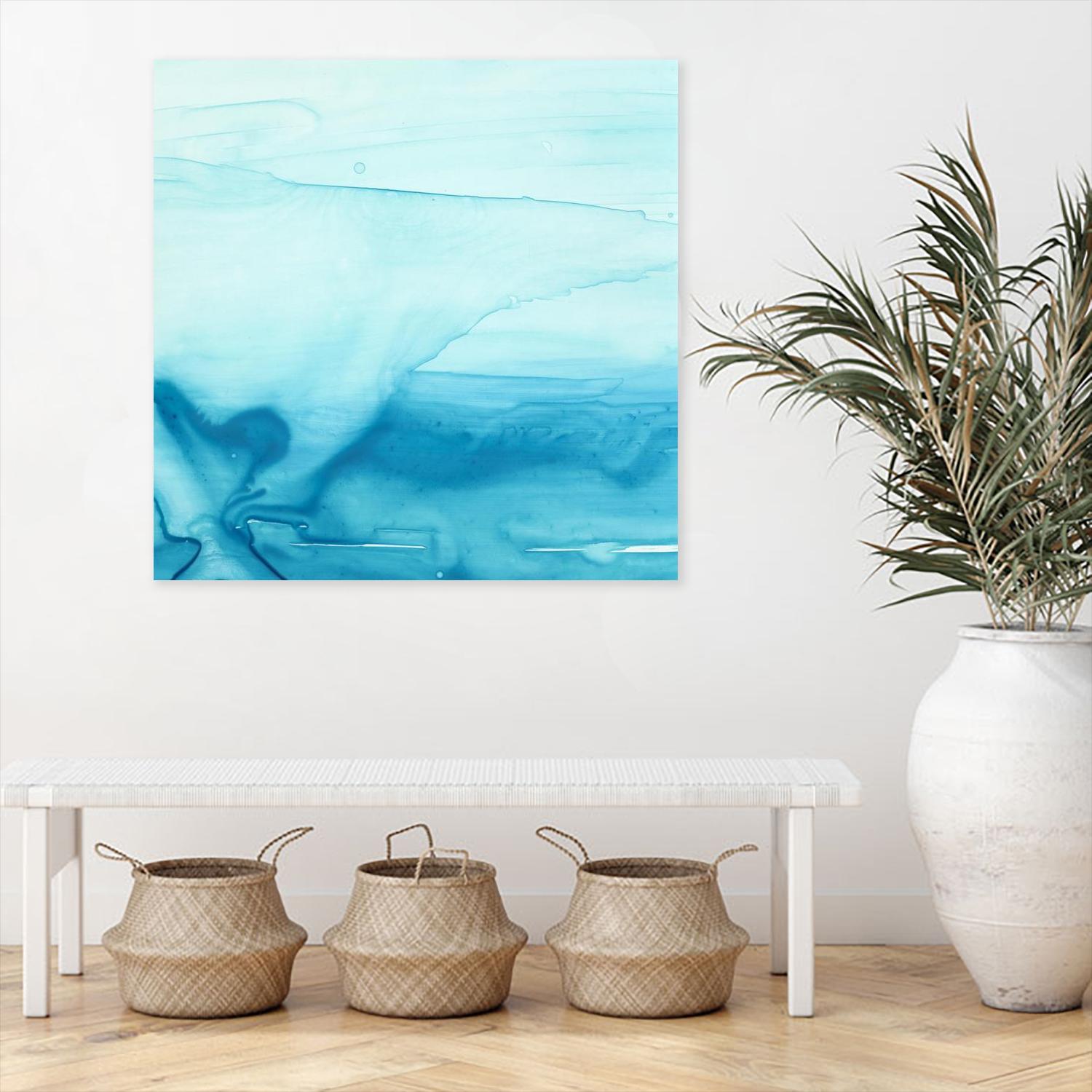 Making Waves I by Ethan Harper on GIANT ART - blue abstract
