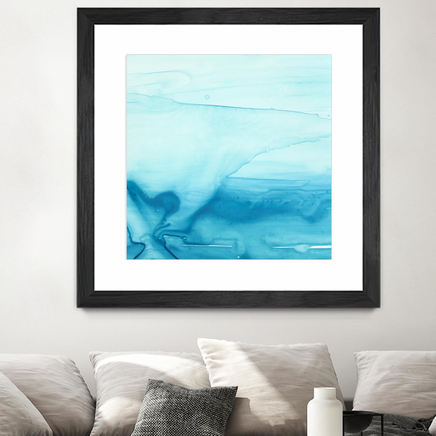 Making Waves I by Ethan Harper on GIANT ART - blue abstract