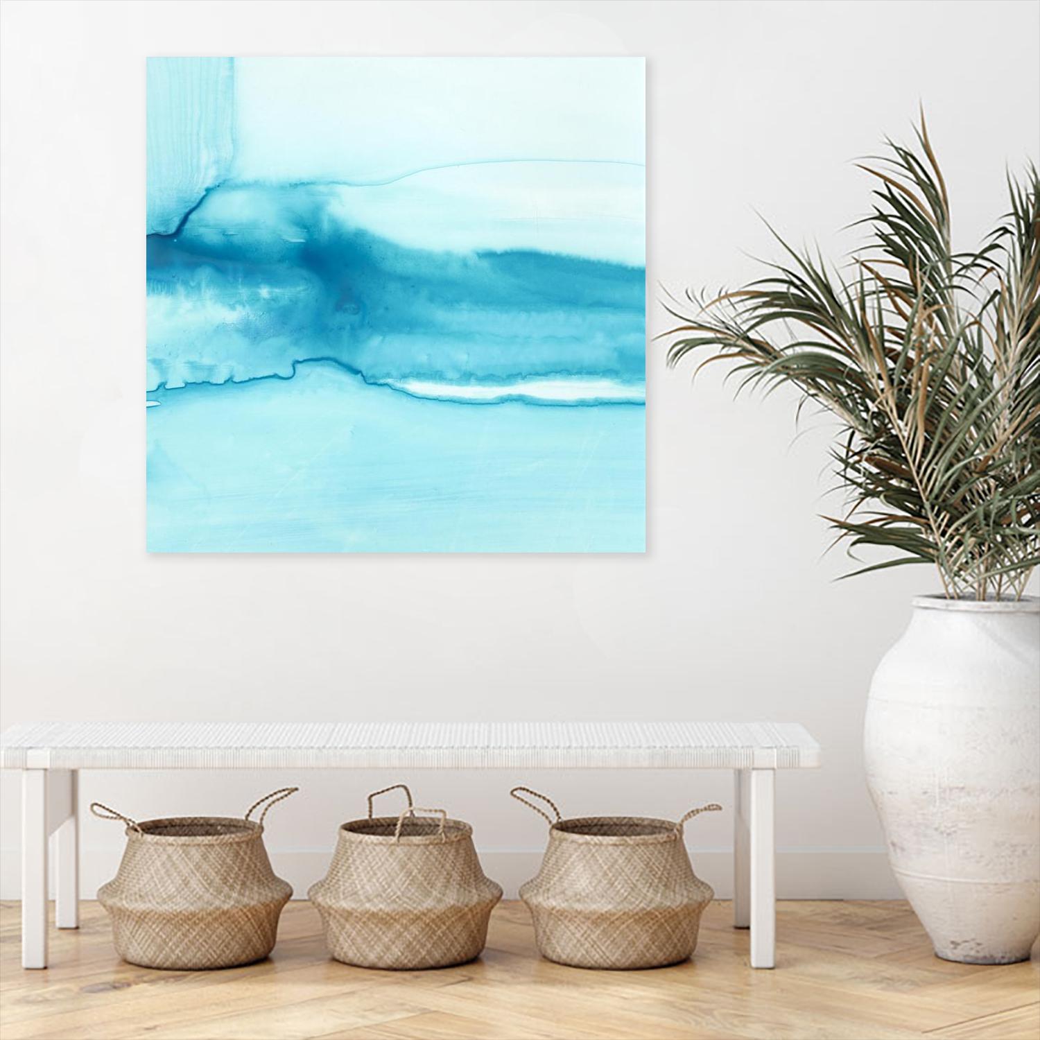 Making Waves III by Ethan Harper on GIANT ART - blue abstract