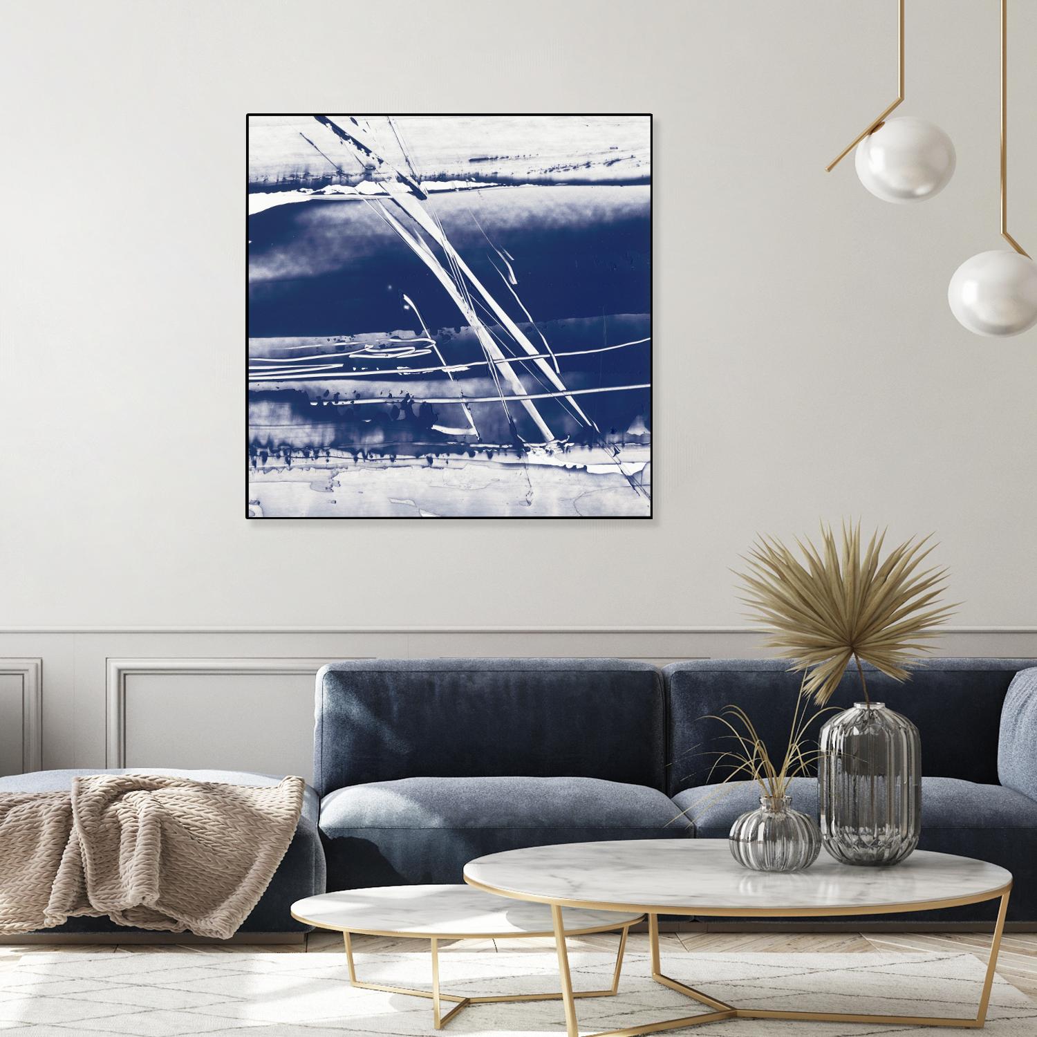 Alternating Current II by Ethan Harper on GIANT ART - blue abstract
