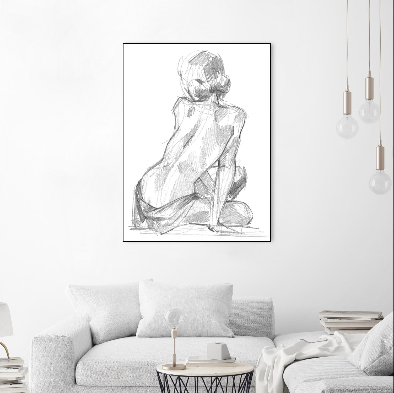 Sitting Pose II by Jennifer Paxton Parker on GIANT ART - linear linear