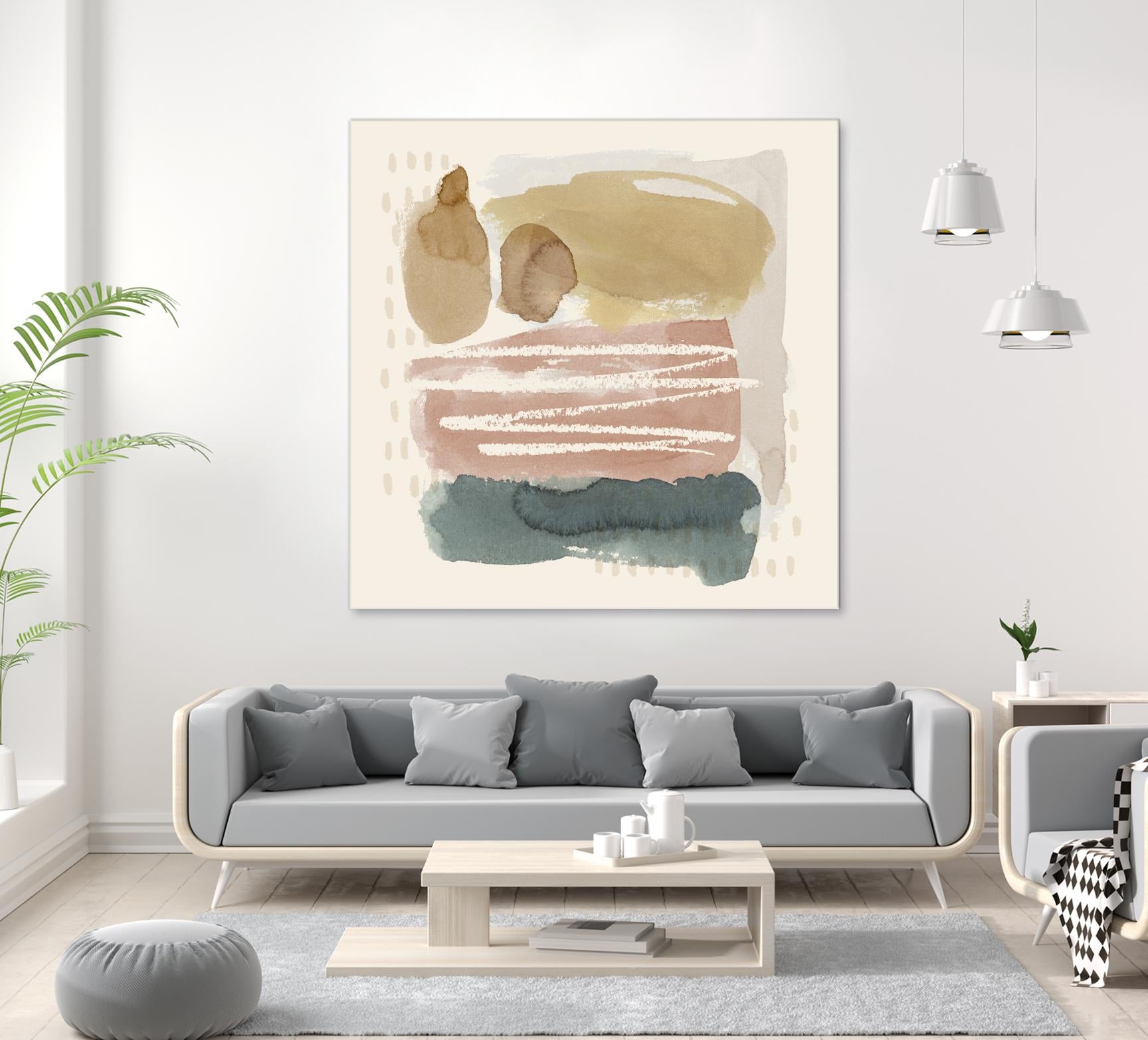 Ochre Echo I by Grace Popp on GIANT ART - abstract