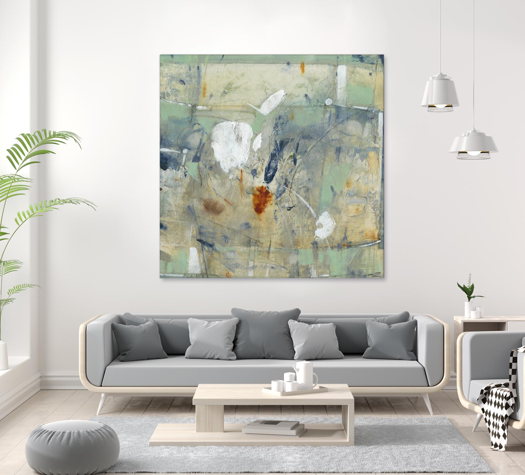 Clash II by Tim OToole on GIANT ART - green abstract