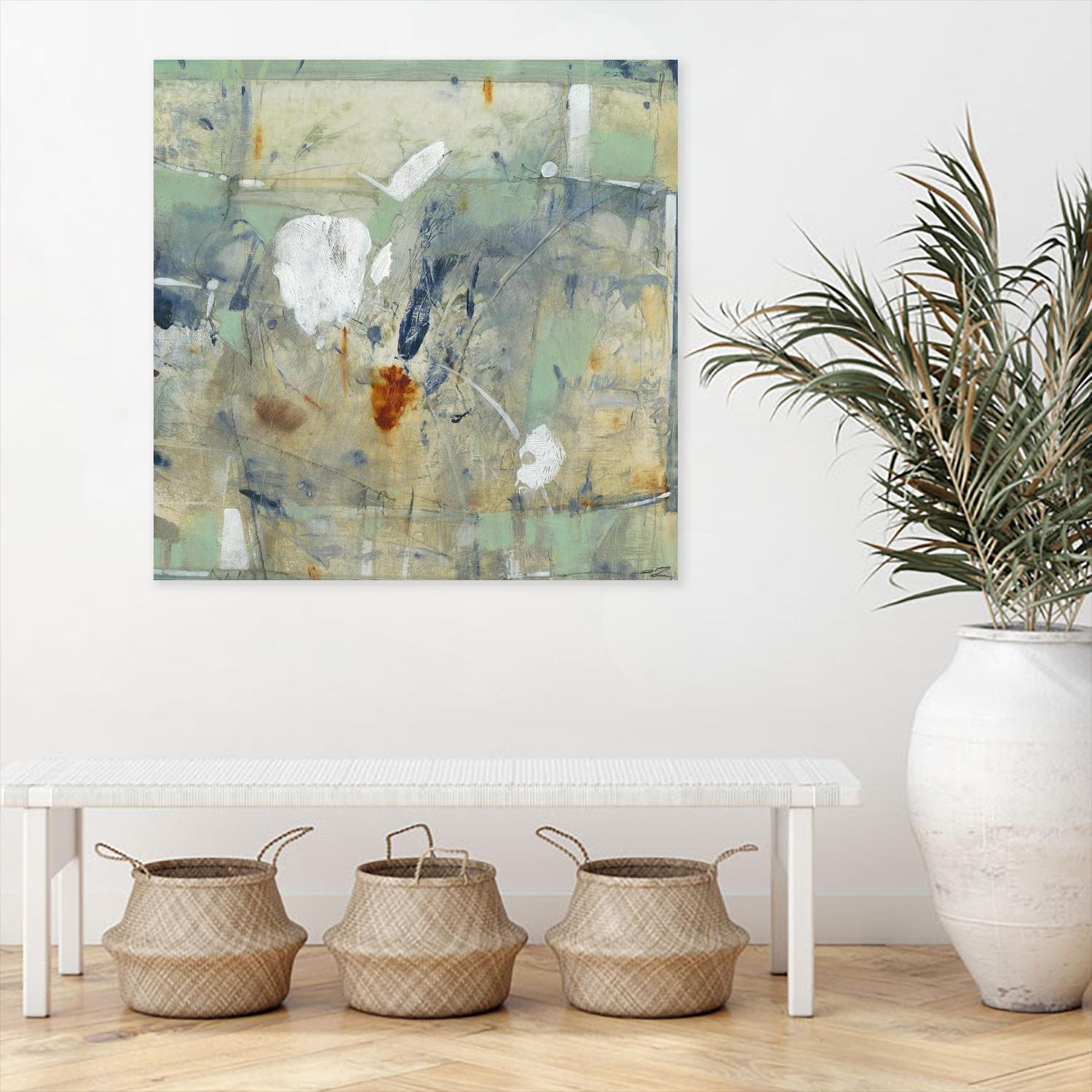 Clash II by Tim OToole on GIANT ART - green abstract
