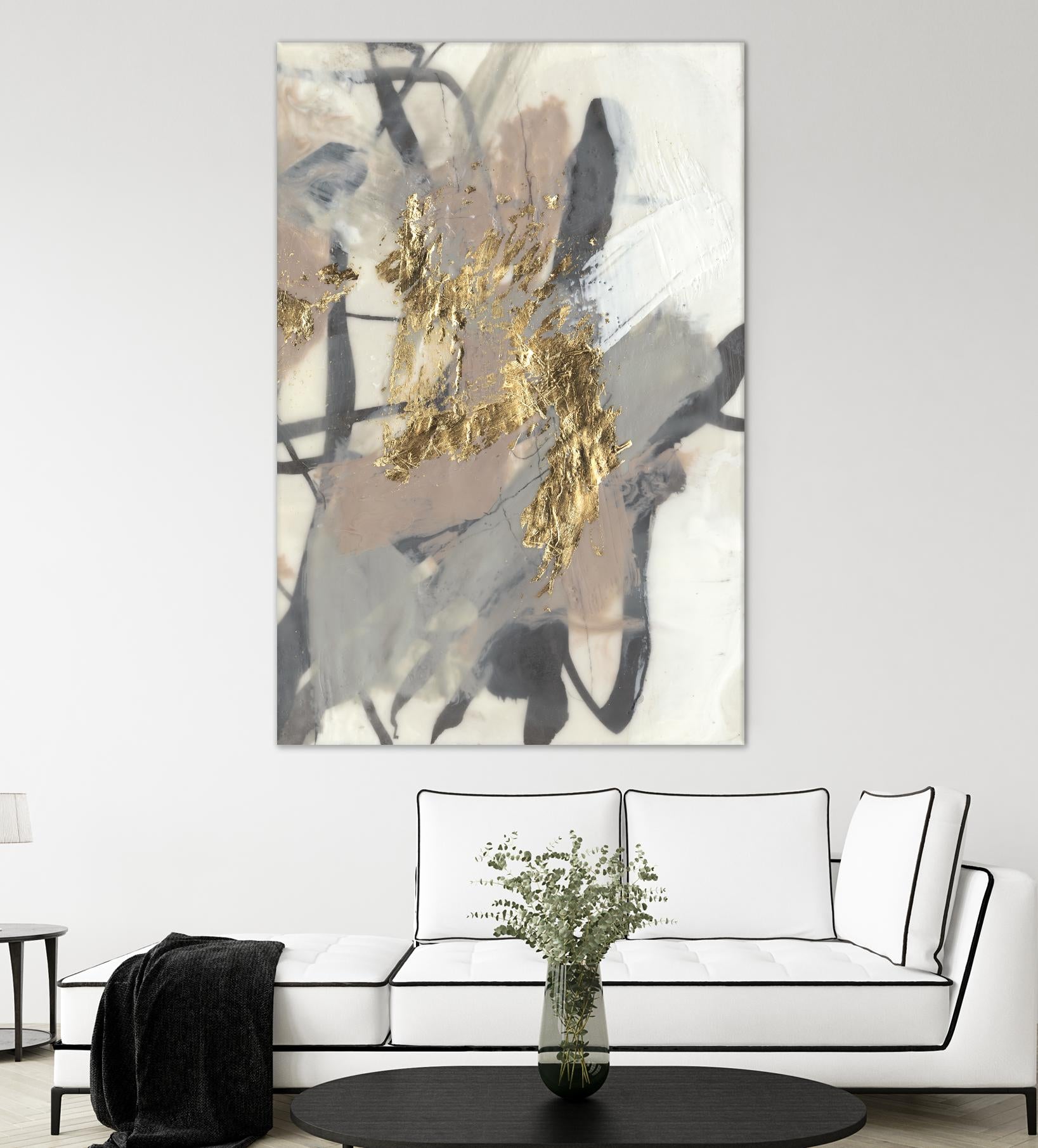 Golden Blush II by Jennifer Goldberger on GIANT ART - abstract