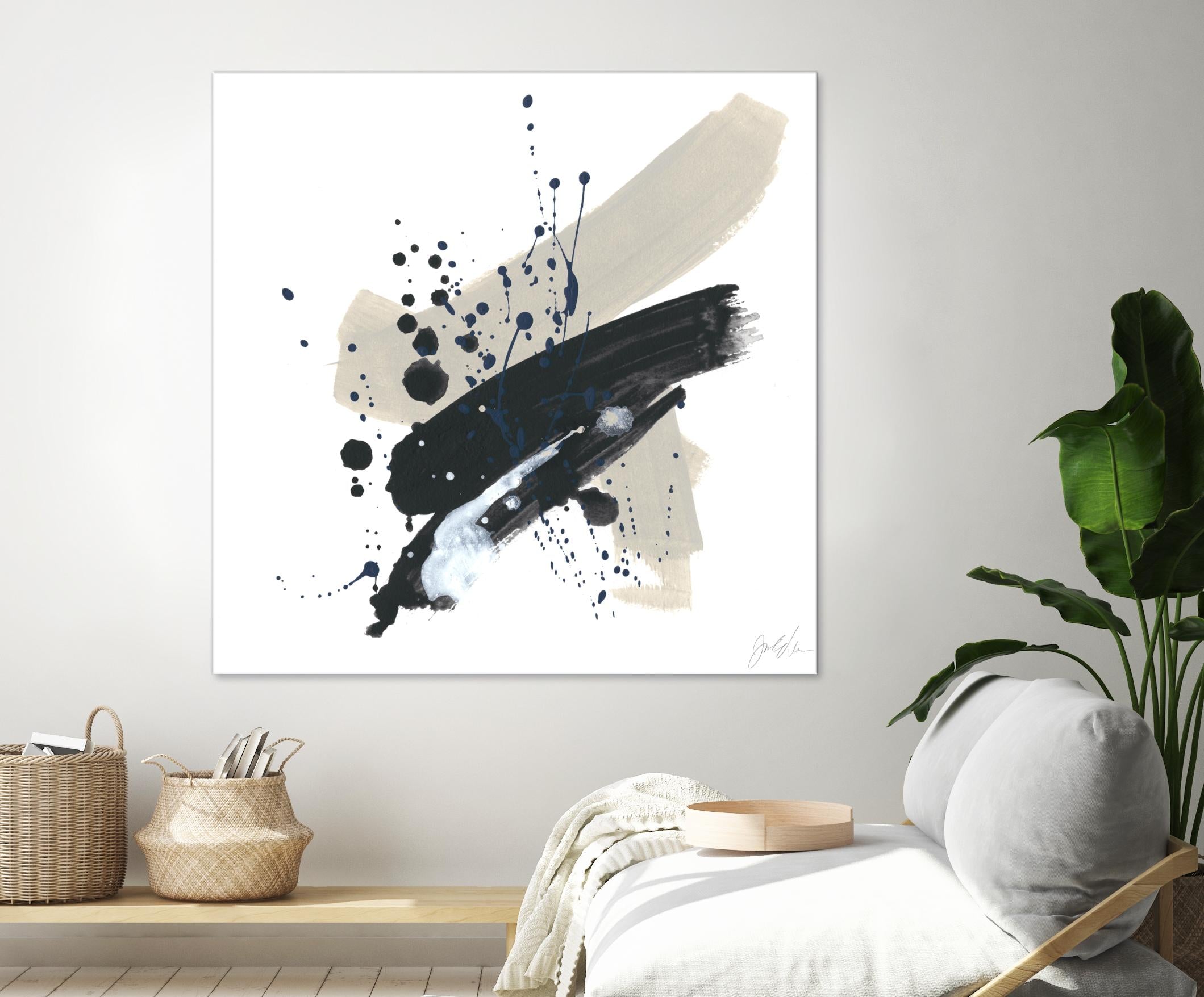 Kanji II by June Erica Vess on GIANT ART - blue abstract