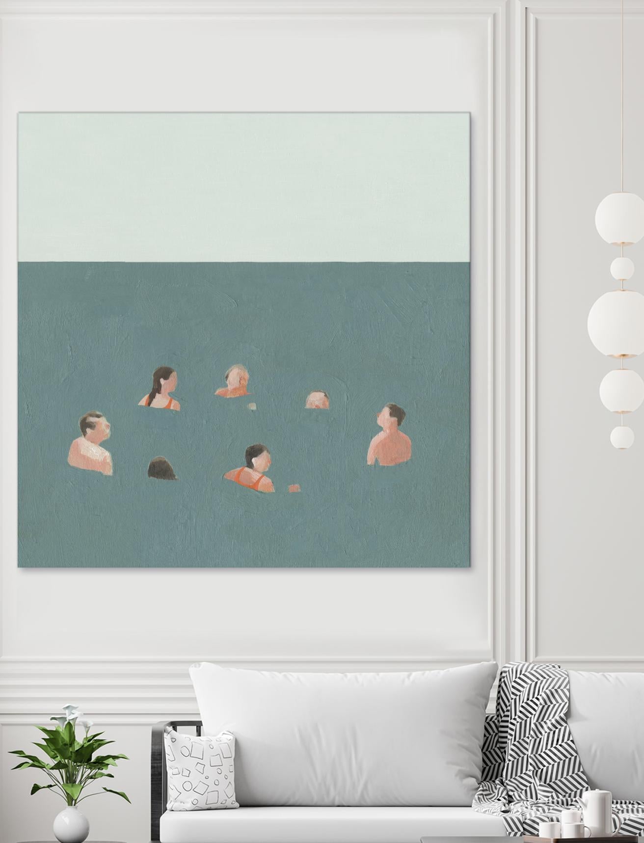 The Swimmers I by Emma Scarvey on GIANT ART - green tropical