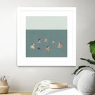 The Swimmers I by Emma Scarvey on GIANT ART - green tropical