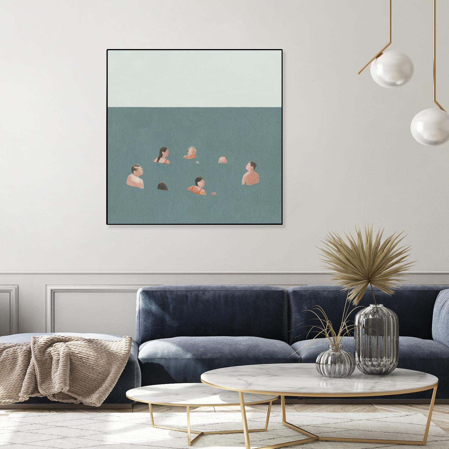 The Swimmers I by Emma Scarvey on GIANT ART - green tropical