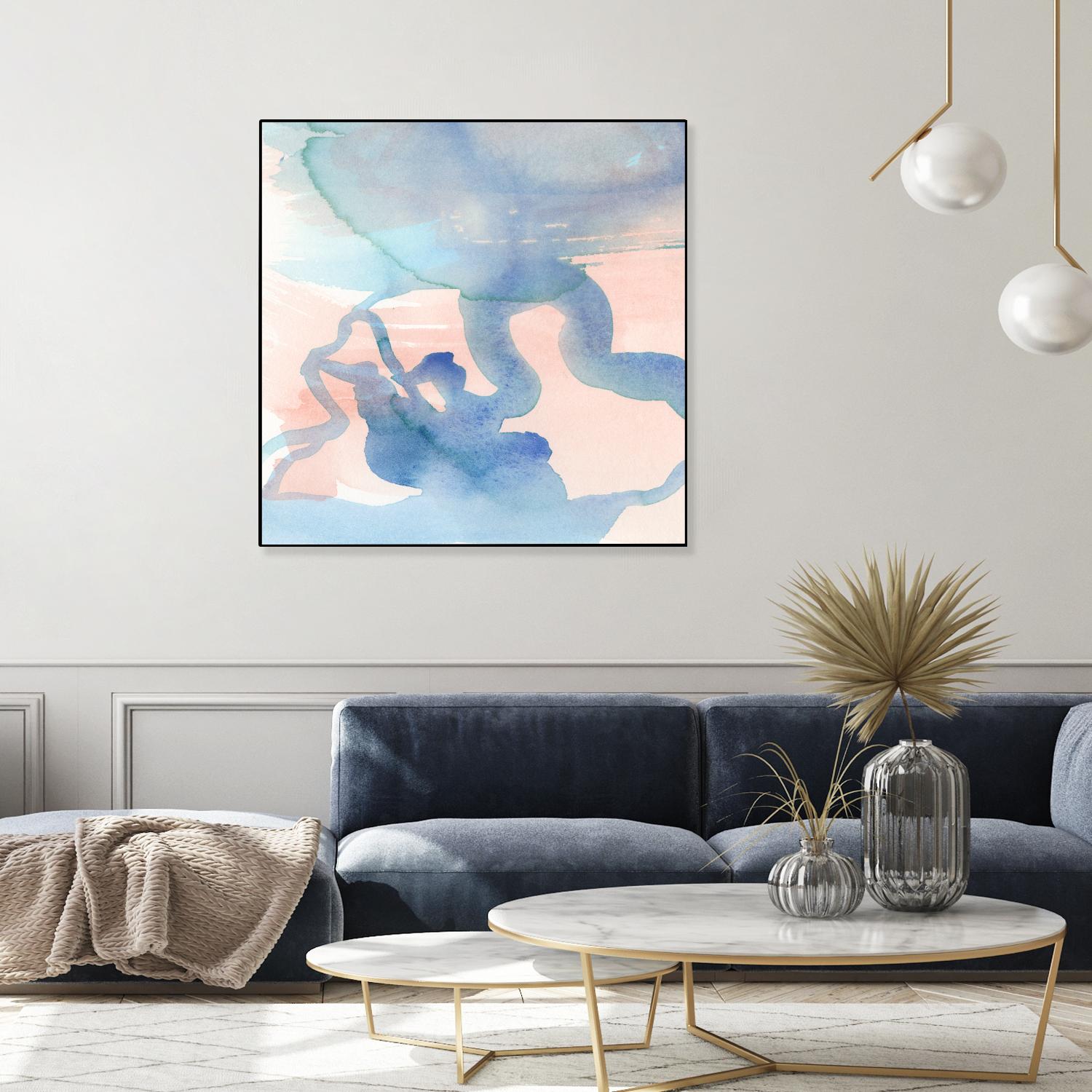 Suffusion III by Jamie Douglas on GIANT ART - blue abstract