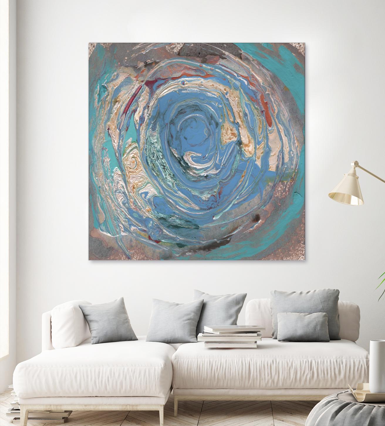 Space Oddity I by Alicia Ludwig on GIANT ART - blue abstract