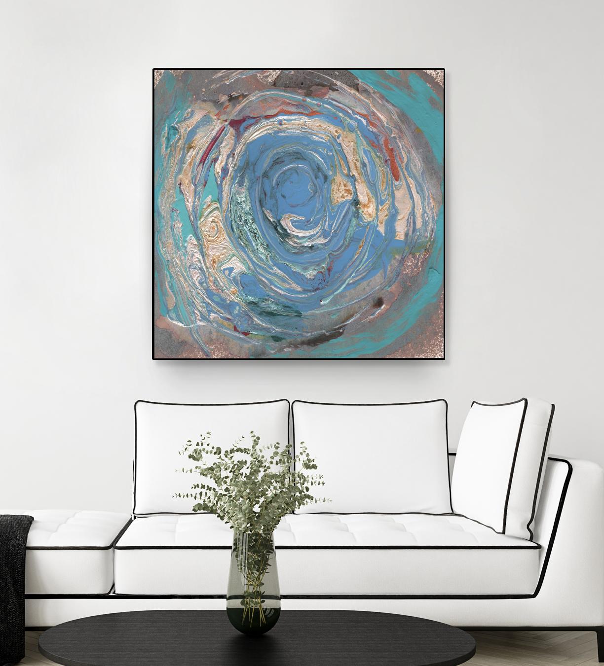 Space Oddity I by Alicia Ludwig on GIANT ART - blue abstract