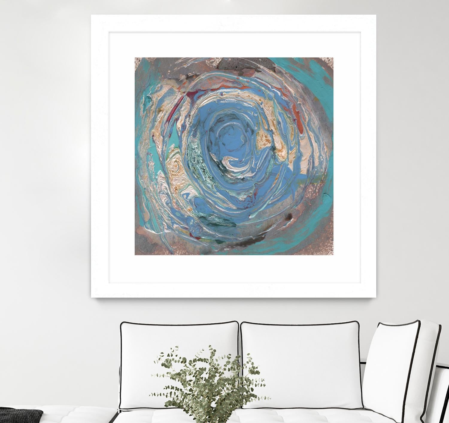 Space Oddity I by Alicia Ludwig on GIANT ART - blue abstract