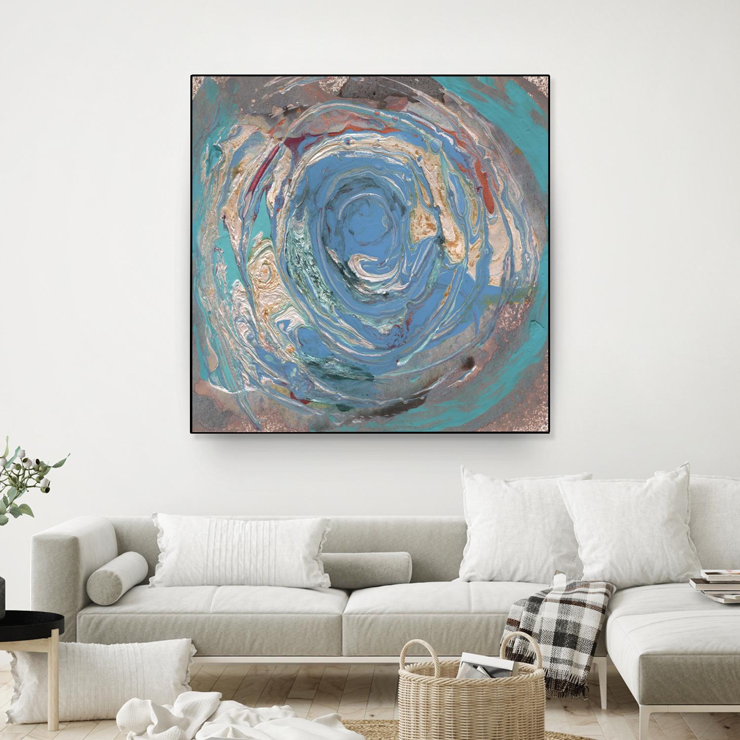 Space Oddity I by Alicia Ludwig on GIANT ART - blue abstract