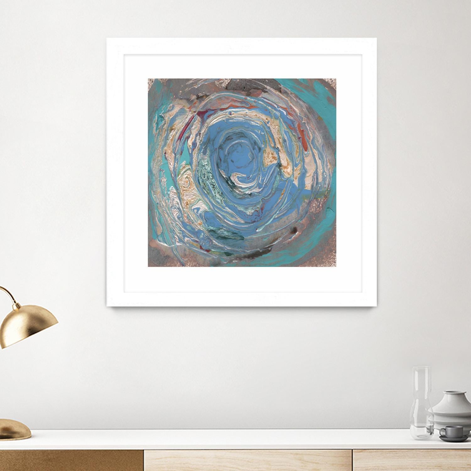 Space Oddity I by Alicia Ludwig on GIANT ART - blue abstract
