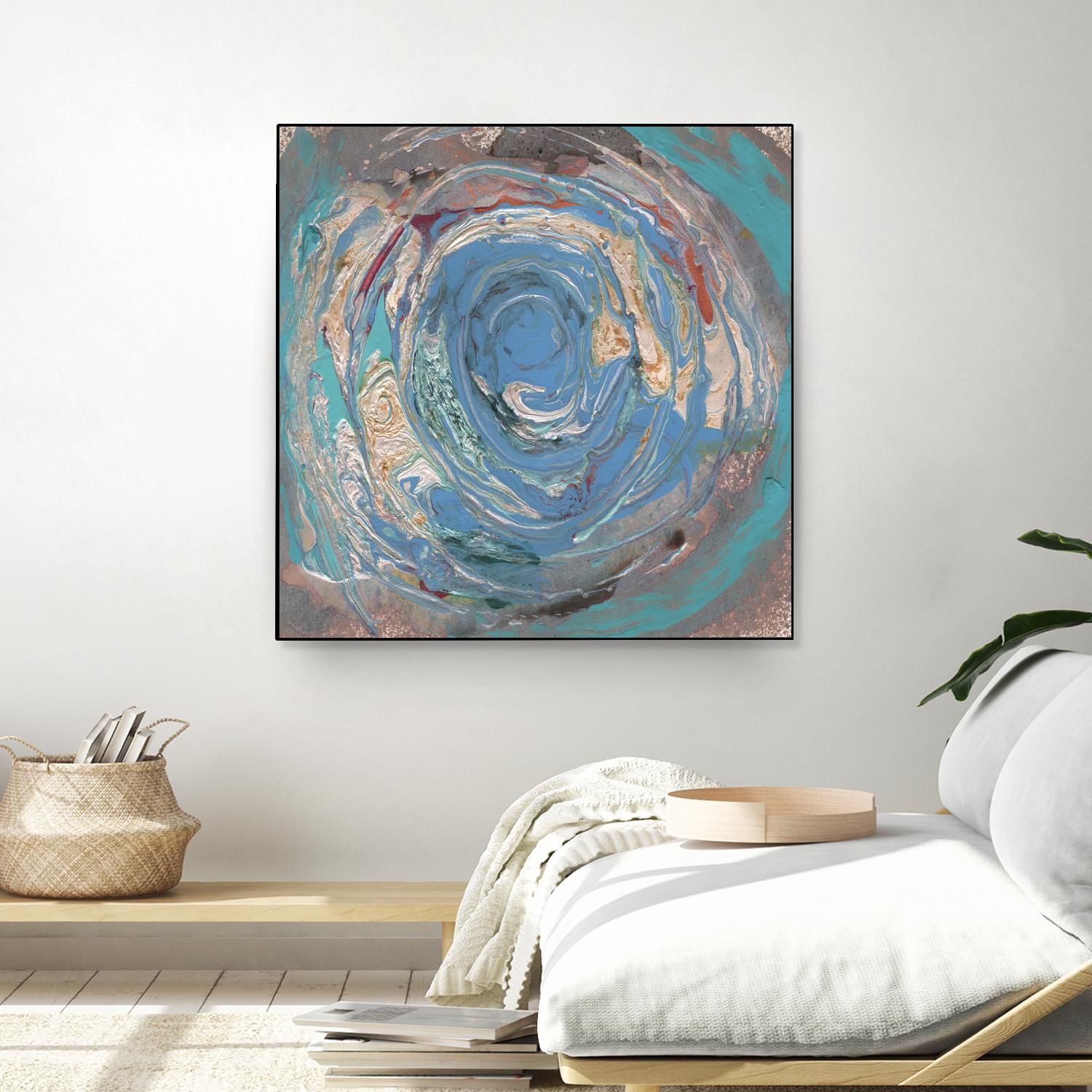 Space Oddity I by Alicia Ludwig on GIANT ART - blue abstract