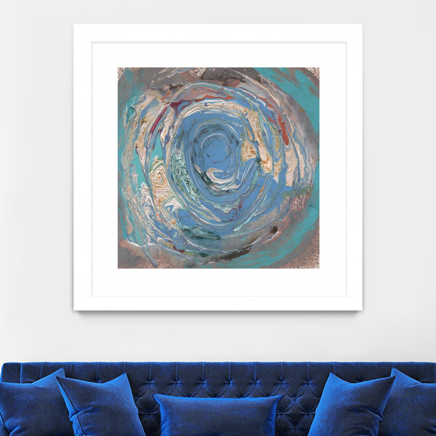 Space Oddity I by Alicia Ludwig on GIANT ART - blue abstract