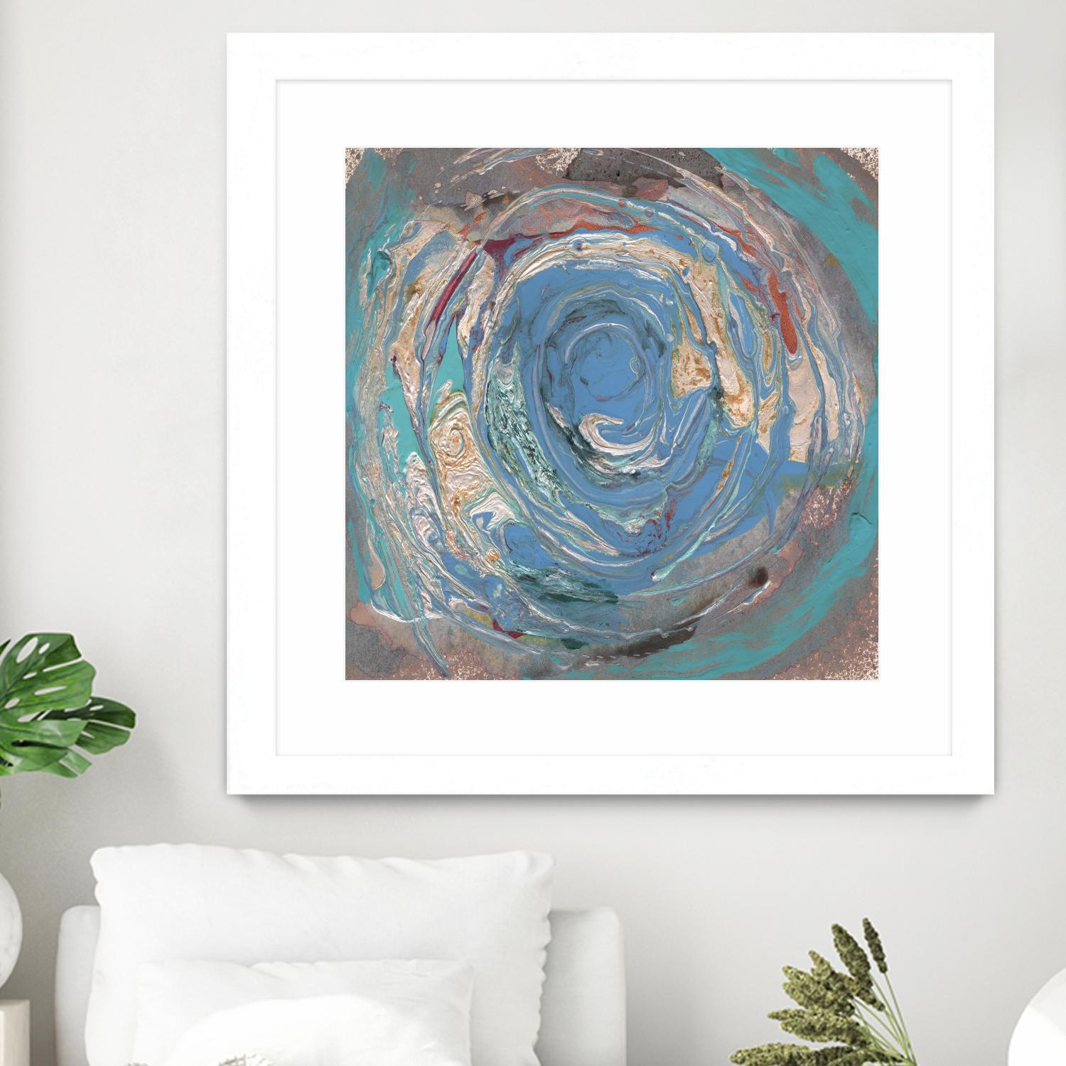 Space Oddity I by Alicia Ludwig on GIANT ART - blue abstract
