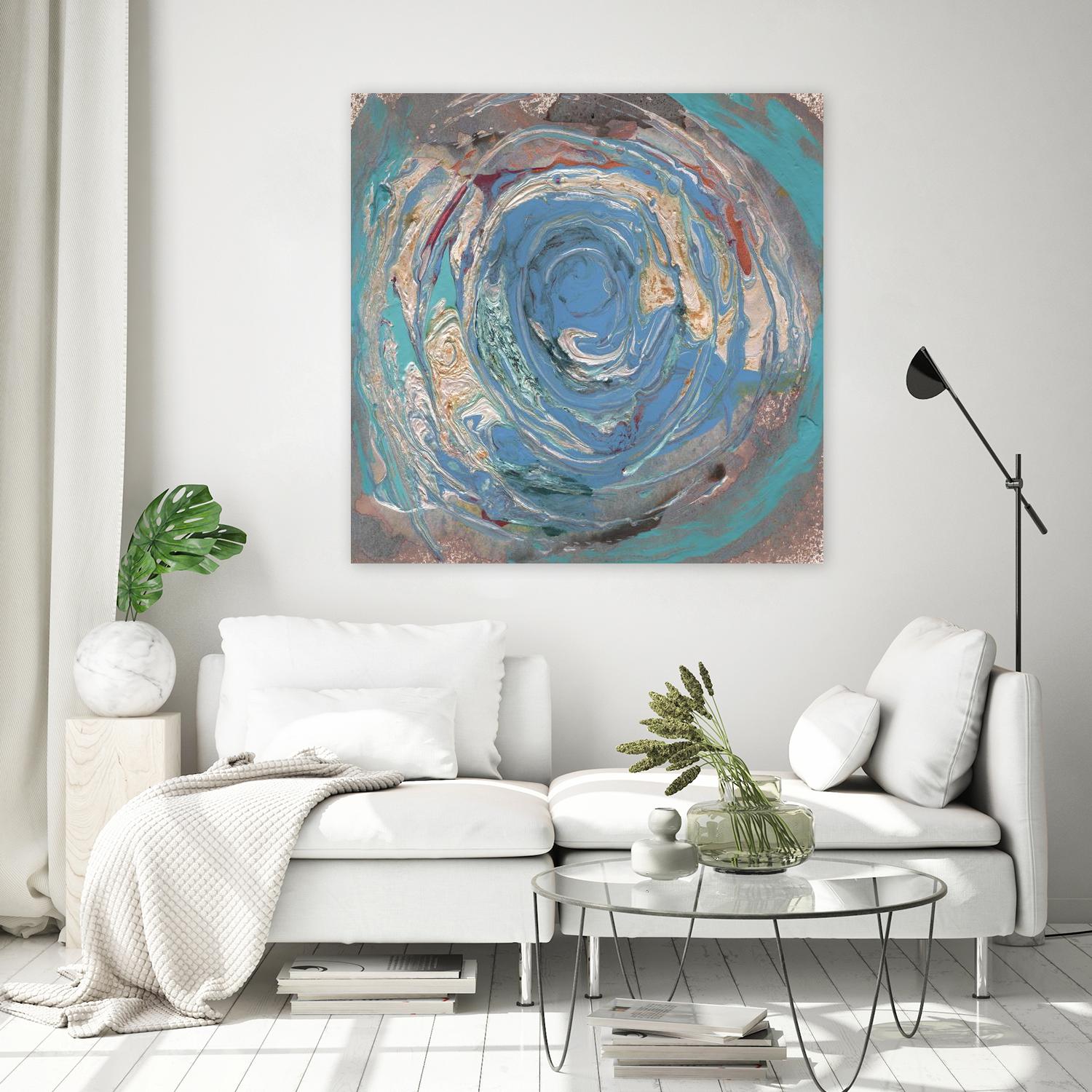 Space Oddity I by Alicia Ludwig on GIANT ART - blue abstract