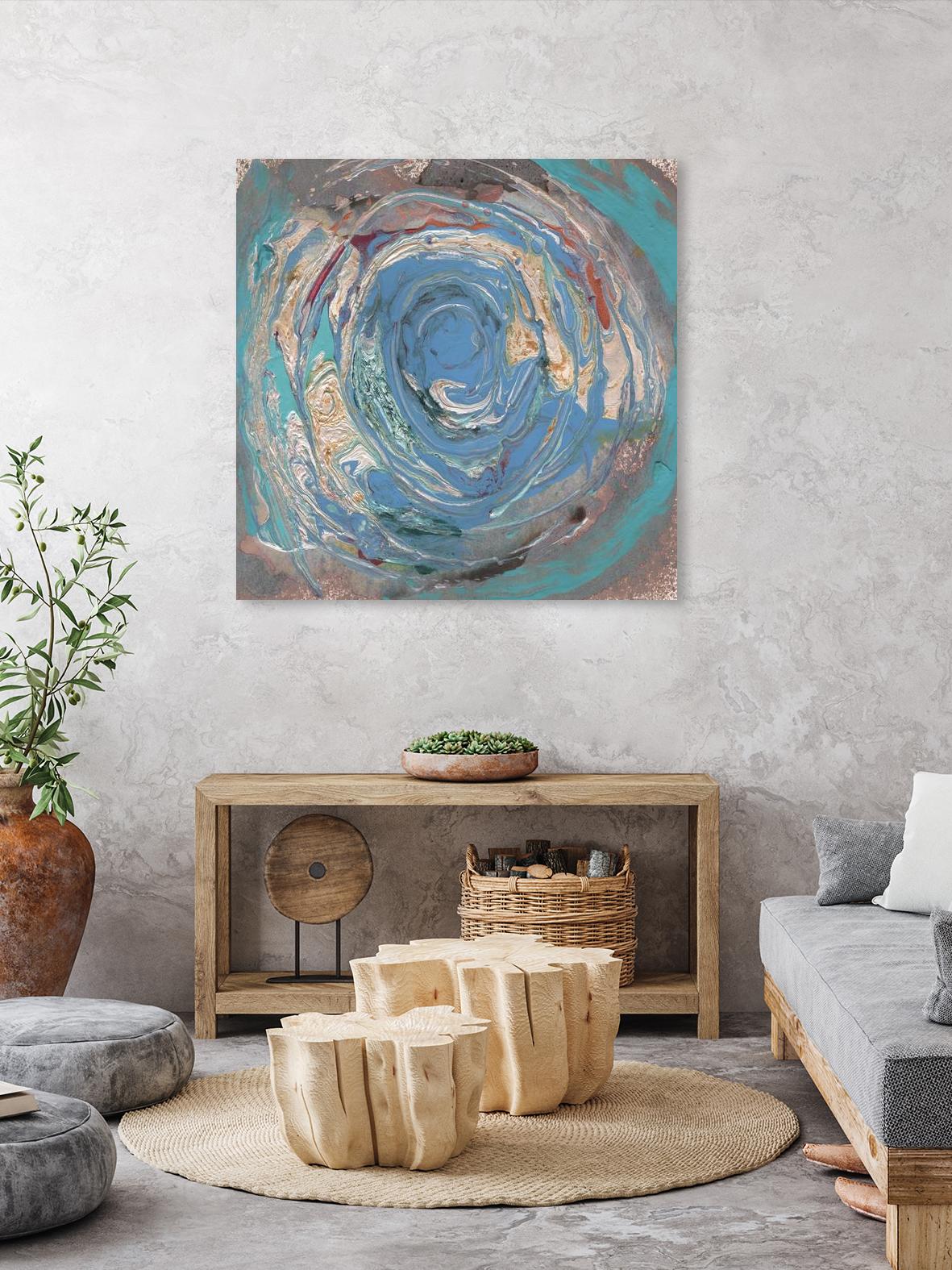 Space Oddity I by Alicia Ludwig on GIANT ART - blue abstract