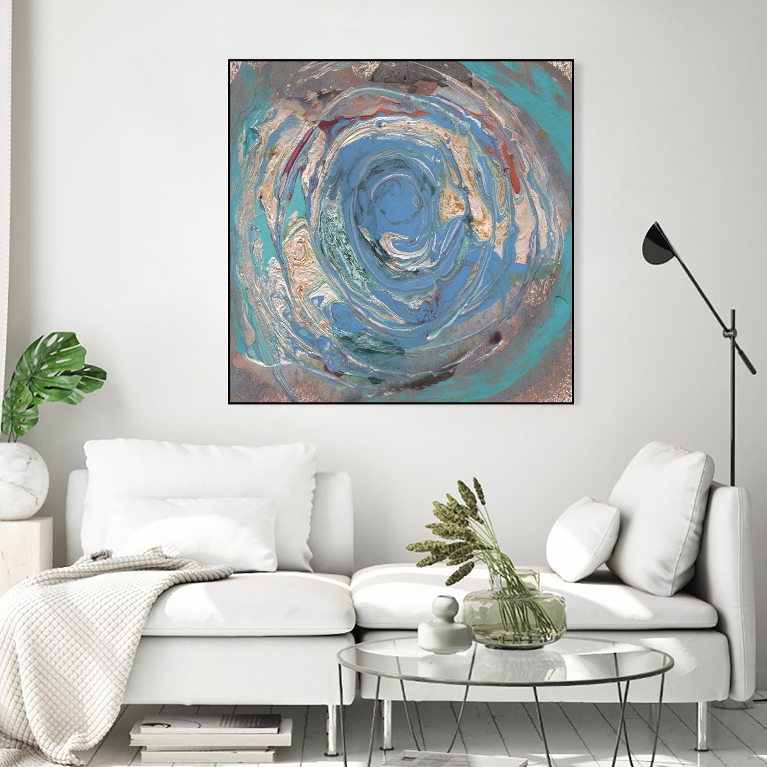 Space Oddity I by Alicia Ludwig on GIANT ART - blue abstract