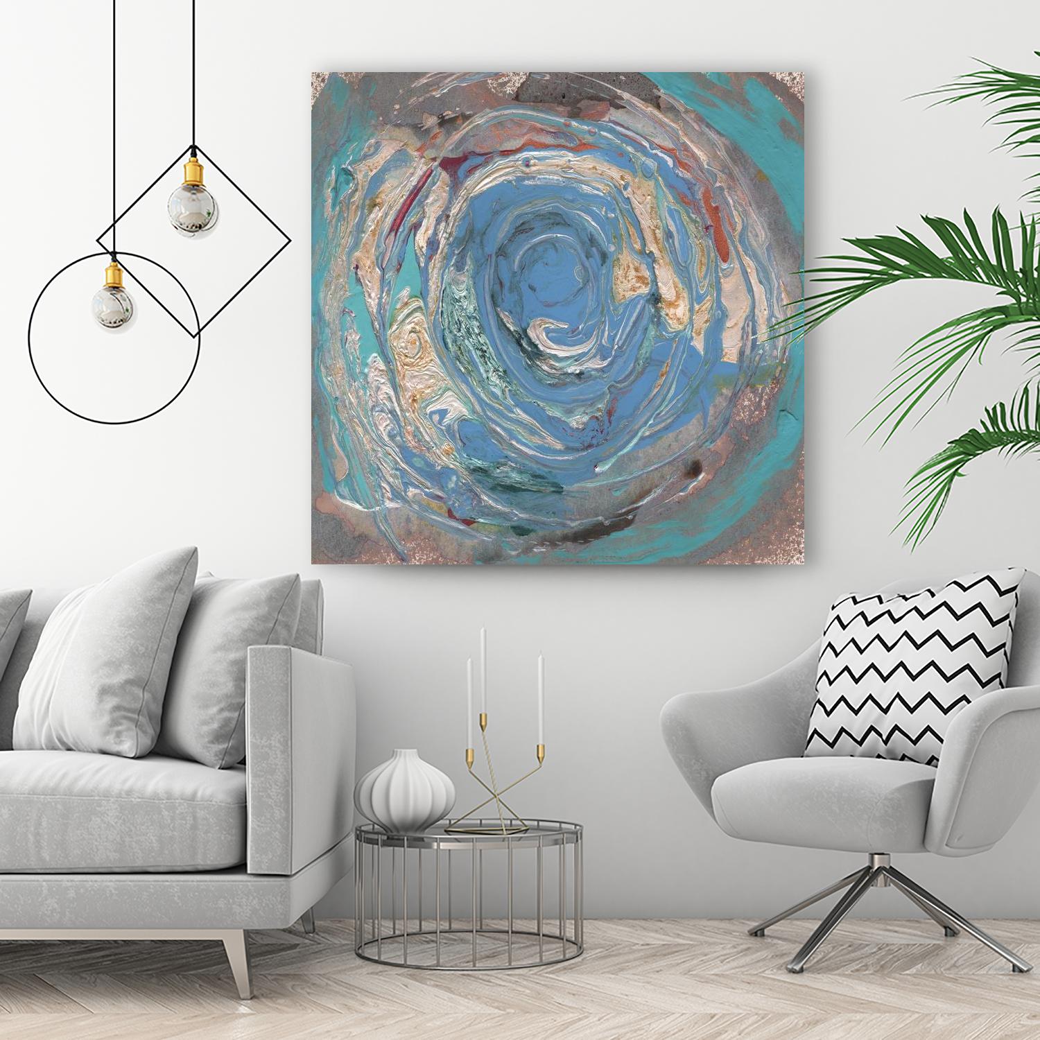 Space Oddity I by Alicia Ludwig on GIANT ART - blue abstract